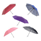 Guarda-chuva Sombrinha Compacta Portátil Dobrável Bolsa Liso