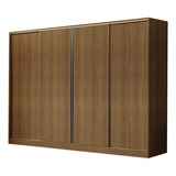 Guarda-roupa Casal Madesa Apolo 4 Portas De Correr Rustic
