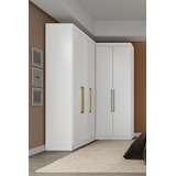 Guarda-roupa Closet Canto 5 Portas 4 Gavetas Modulado Star 