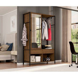 Guarda-roupa Closet Modulado Com Espelho New Barcelona 1 ...