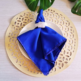 Guardanapo Casamento/ Tecid Oxford Kit 6 Peças - Azul Royal 