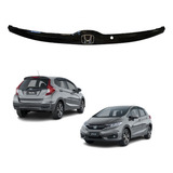 Guarnição Moldura Da Placa Honda Fit 2015 A 2021 Original 