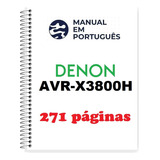 Guia (manual) Completo Receiver Denon Avr-x3800h