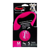 Guia Flexi Fun Fita Vermelho Tamanho:m P/ Cães Até 25kg