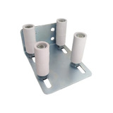 Guia Para Portao Preto 4x1 Rolete 27,70x70 Mm - Base Zincado