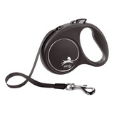 Guia Retrátil Coleira Flexi Black Design Fita 5m - P/ Cães P