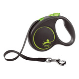 Guia Retrátil Coleira Flexi Black Design Fita 5m - P/ Cães P