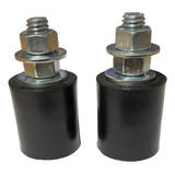 Guia Rolete Preto 30 X35 Nylon Para Portao De Correr (2 Pçs)