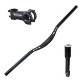 Guidão Alumínio Mesa 31.8mm Kit Bicicleta Adaptador 21.1mm