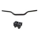 Guidão Oxxy Moto Modelo Naked Preto + Adaptador Cb 500 Z 300