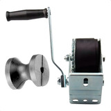 Guincho Manual Carga 544kg Para Reboque Mais Rolete 3 Pol