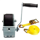 Guincho Manual Para Reboque Catracado 1200lbs + Cinta 4000kg