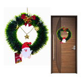Guirlanda De Natal 20 Cm Decoração Natalina Porta Pendurar