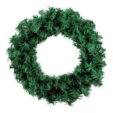 Guirlanda Natal Festão Aramado Coroa 40cm 100 Galhos Verde