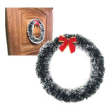 Guirlanda Natalina Neve Decoração Natal Para Porta 30cm/estr