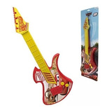 Guitarra Acústica Infantil Brinquedo Carros 42cm