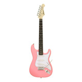 Guitarra Aria Stg Mini Kawaii Pink