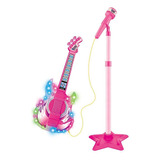 Guitarra Com Microfone E Pedestal Brinquedo