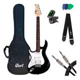 Guitarra Cort Stratocaster Canhoto G110 Bk