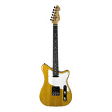 Guitarra Elétrica Cecille - Modelo Tele - Corpo Em Alder Cor Amarelo Orientação Da Mão Destro