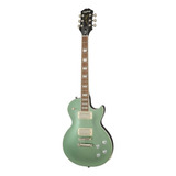 Guitarra Elétrica EpiPhone Modern Les Paul Muse De Mogno Wanderlust Metallic Green Metálico Com Diapasão De Louro Indiano