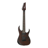Guitarra Elétrica Ibanez Rg Standard Rg7421 De Mogno Walnut Flat Com Diapasão De Jatobá