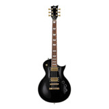 Guitarra Elétrica Ltd Ec Series Ec-256 De Mogno Black Com Diapasão De Jatobá Assado