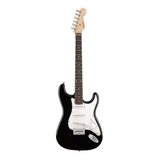 Guitarra Elétrica Squier By Fender Mainstream Stratocaster Ht Mm De Paulownia Preta Brilhante Com Diapasão De Madeira Dura