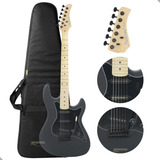 Guitarra Eletrica Stratocaster Strinberg Sts100 + Capa Cor Black Satin Material Do Diapasão Bordo Orientação Da Mão Destro