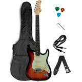 Guitarra Elétrica Stratocaster Tagima Tg500 + Acessórios
