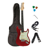 Guitarra Elétrica Stratocaster Tagima Tg500 + Acessórios