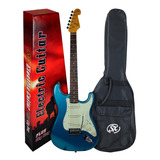 Guitarra Eletrica Sx Stratocaster Azul Lpb