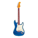 Guitarra Elétrica Sx Vintage Series Sst62+ De Tília Lake Pacific Blue Brilhante Com Diapasão De Pau-rosa