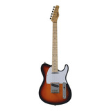 Guitarra Elétrica Tagima Classic Series T-550 De Amieiro 2022 Sunburst Com Diapasão De Bordo