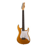Guitarra Elétrica Tagima Tw Series Tg-520 De Tília Metallic Gold Yellow Metálico Com Diapasão De Madeira Técnica