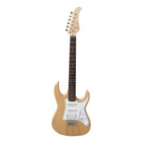 Guitarra Elétrica Thomaz Teg-310 Stratocaster De Madeira Maciça Natural Com Diapasão De Pau-rosa