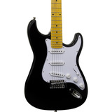 Guitarra Elétrica Thomaz Teg-400v Black Stratocaster