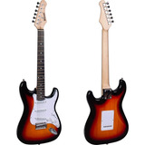 Guitarra Elétrica Winner Wgs St Stratocaster De Basswood Sunburst Brilhante Com Diapasão De Pau-rosa
