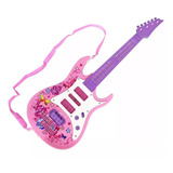 Guitarra Infantil Com Som Luz Brinquedo Violão Menino Menina