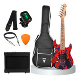 Guitarra Infantil Phx Marvel + Kit