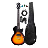 Guitarra Les Paul Strinberg Lps200 Sunburst Sb Kit Capa Cabo Material Do Diapasão Madeira De Bordo Orientação Da Mão Destro