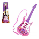 Guitarra Musical Elétrica Infantil Brinquedo Com
