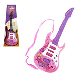 Guitarra Musical Infantil Brinquedo Luz E Som Violão Musica 