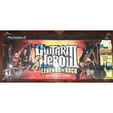 Guitarra Ps2 Guitar Hero Legends Of Rock + Jogo Original Ps2