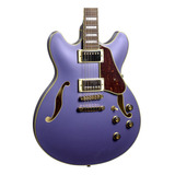 Guitarra Semi-acústica Ibanez As73 - Metallic Purple Flat