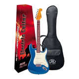 Guitarra Sst 62 Lpb Stratocaster Sx Rosewood Azul Com Bag