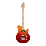 Guitarra Sterling - Music Man Axis Flame Maple Spectrum Red