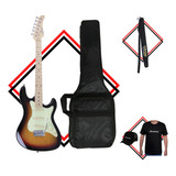 Guitarra Strato Strinberg Sts100 Sunburst + Acessórios 
