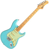 Guitarra Strato Woodstock Com 6 Cordas Tg530 Tagima Cor Azul-celeste