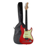 Guitarra Stratocaster Tagima Memphis Mg 30 Vermelha Com Capa